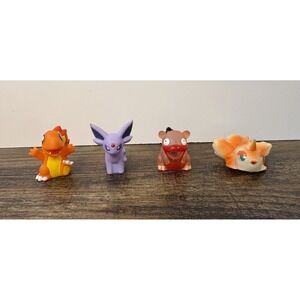 Pokemon Finger Puppet Figure Lot Slowpoke Charmander Espeon Goldeen